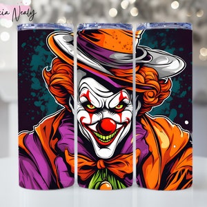 Halloween Sublimation Tumbler Wrap | PNG Halloween Tumbler Wraps | Horror 20oz Tumbler Wrap | Instant Download Halloween PNG Designs