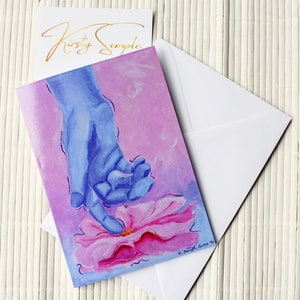 Thoughtfulness Thinking of You Karte ~ Dankeskarte ~ Dankbarkeitskarte ~ Notizkarte mit Umschlag ~ A6 Gefaltete Notizkarte