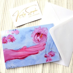 Tarjeta de amabilidad de equilibrio suave ~ Tarjeta en blanco ~ Tarjeta de felicitación ~ Pensando en usted tarjetas de notas ~ Yin Yang