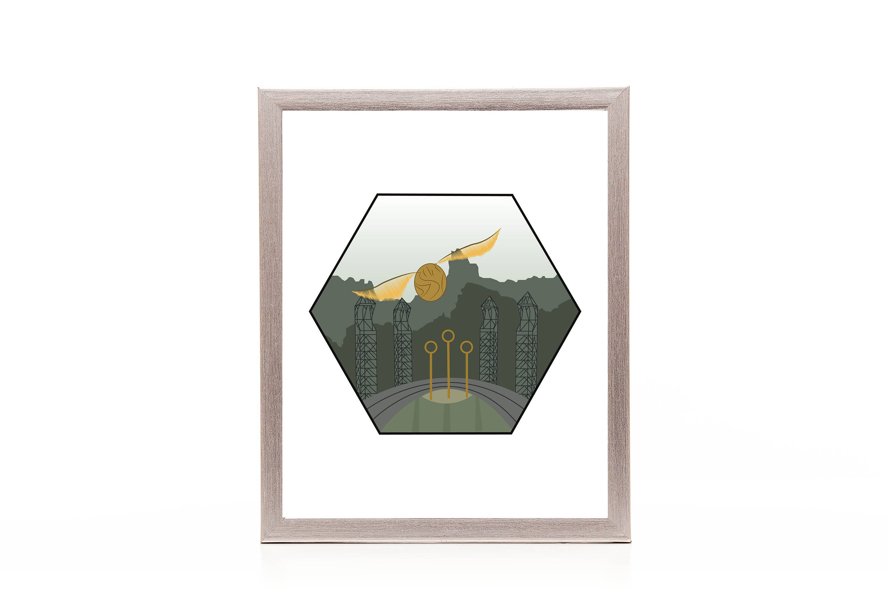 Quidditch Harry Potter 8x10 Art Print Printable - Etsy