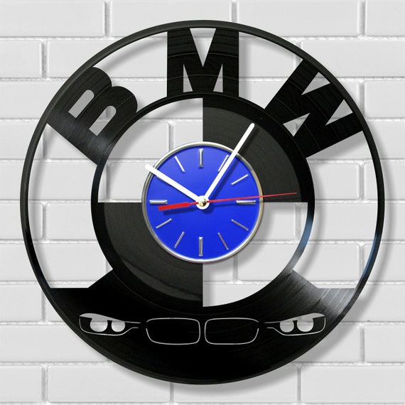 BMW original wall clock made out of vintage vinyl record Etsy