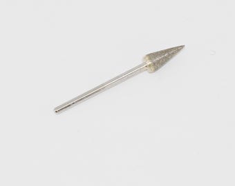 Sintered Conical Point-Shape Diamond Burs H009  (5pcs) – 2.35mm Shank Lapidary Engraving Bits for Stone, Glass, Gemstone & Jewelry Carving
