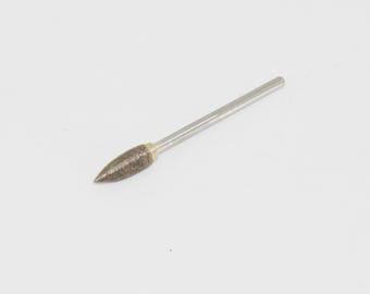 Sintered Flame-Shape Diamond Burs H008 (5pcs) – 2.35mm Shank Lapidary Engraving Bits for Stone, Glass, Gemstone & Jewelry Carving