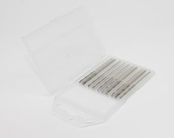 1,0 mm diamant-twist-dremelbits 20 delar – roterande borrset för smycken, stenhuggning, glas och edelsteenslipning