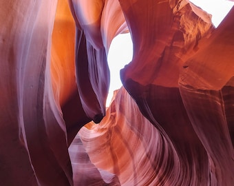 Antelope Canyon - instant download picture, Arizona, southwest, desert, Navajo, landscape, canyon, nature, travel, digital print, purple