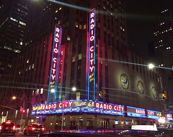 Radio City Music Hall - New York City - Manhattan - Digital Download - Size: 10in. x 8in.