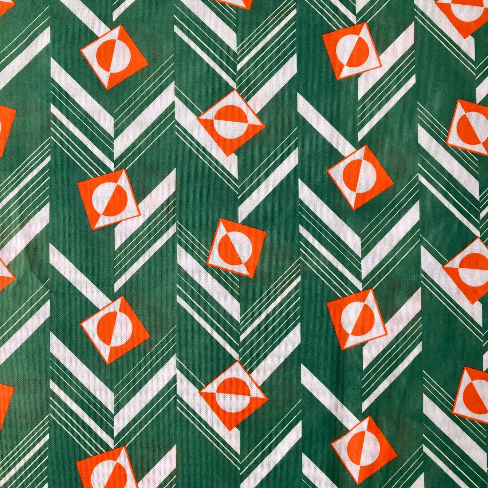 Vintage Orange and Green Funky Pattern Knit Fabric, 1 2/3 Yds - Etsy