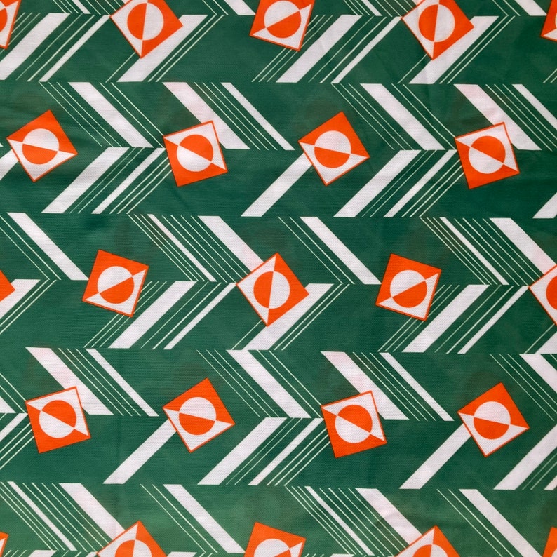 Vintage Orange and Green Funky Pattern Knit Fabric, 1 2/3 Yds - Etsy