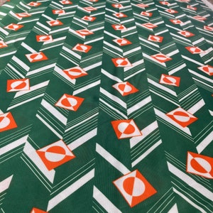 Vintage Orange and Green Funky Pattern Knit Fabric, 1 2/3 Yds - Etsy