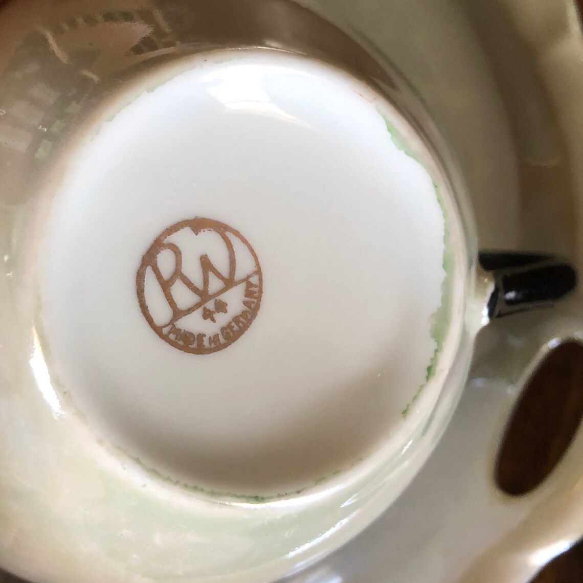 Set of 3 RW Bavaria Light Green Luster Tee Cups with Snack Etsy