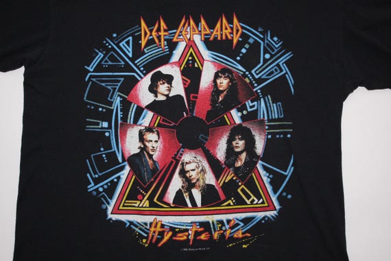 Def Leppard Hysteria Tシャツ バンドT ヴィンテージ Vintage 1988 Def Leppard Hysteria T-shirt - Etsy