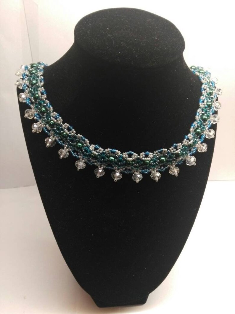 22 Inch Long Beaded Necklace free shipping.