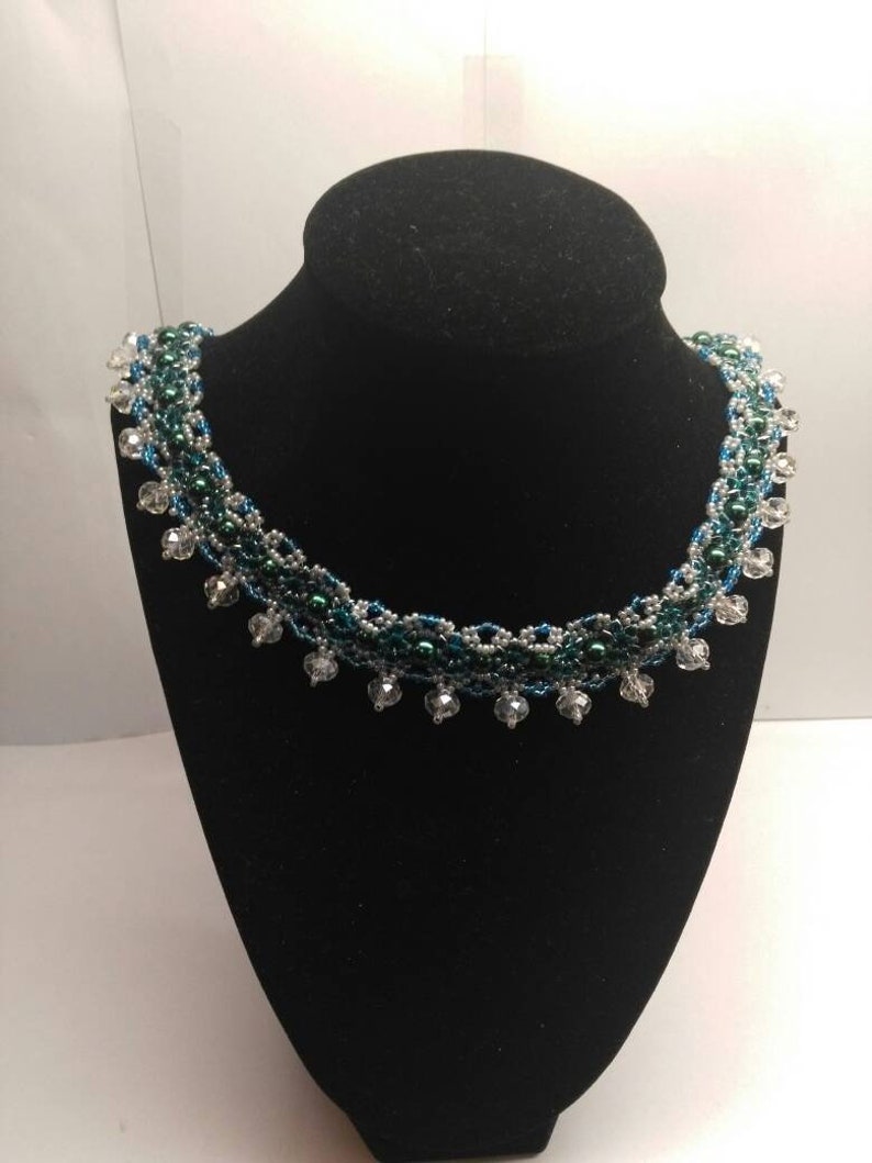 22 Inch Long Beaded Necklace free shipping.