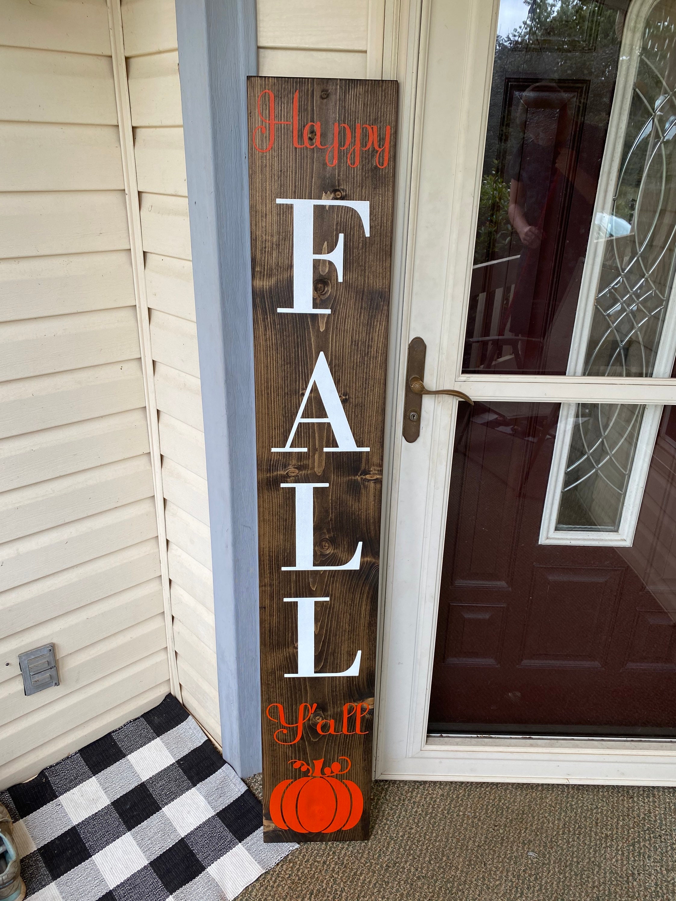 Reversible Fall and Winter Porch Sign | Etsy