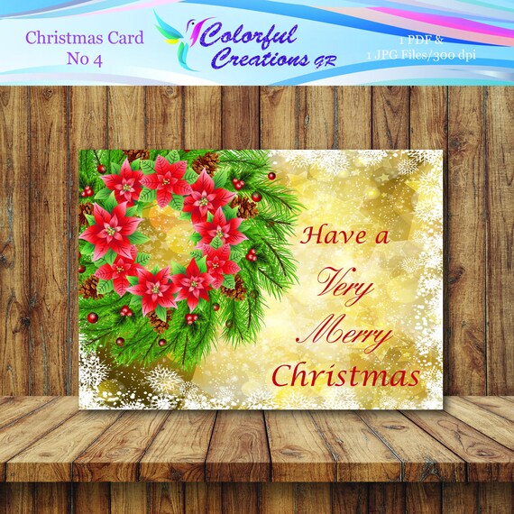 Biglietti Di Natale Vendita On Line.20 Di Sconto Vendita Buon Natale Carta Digitale Cartolina Etsy