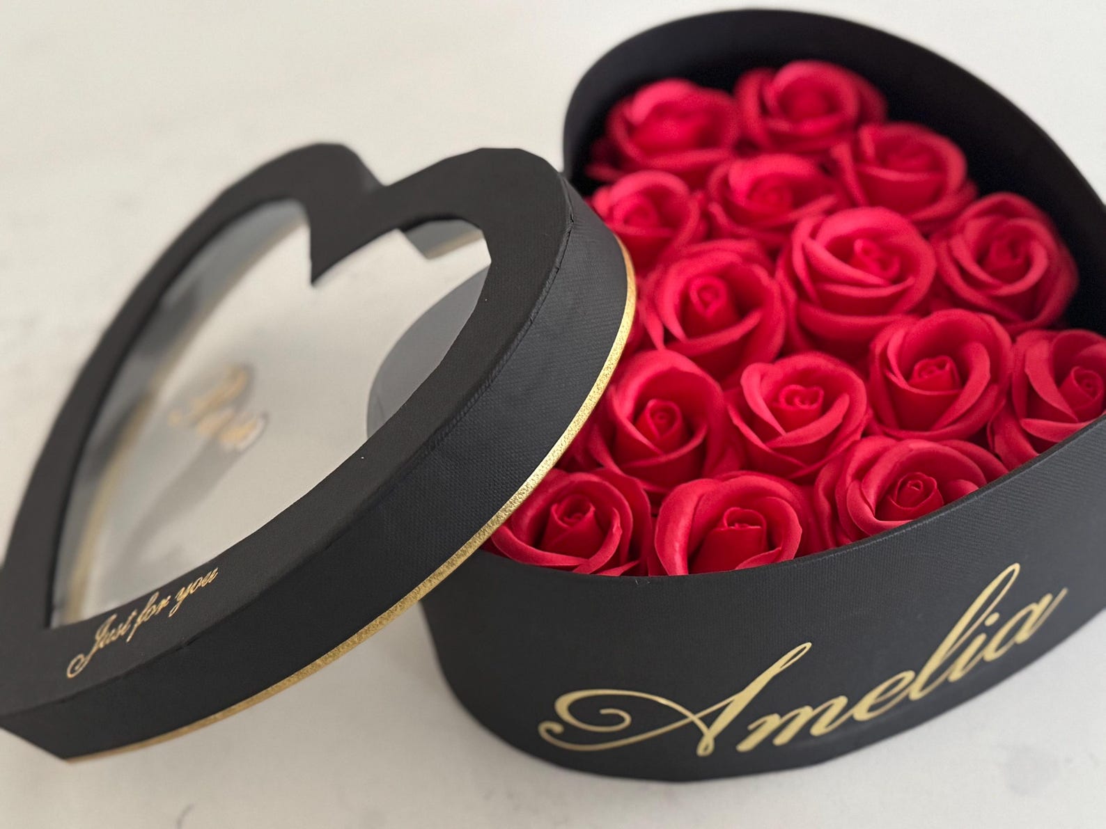 Eternity Rose Box| Forever Rose Box| Personalized Rose Gift Box ...