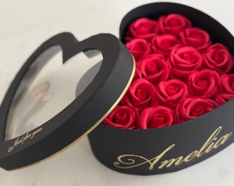 Eternity Rose Box| Forever Rose Box| Personalized Rose Gift Box| Valentines Day| Girlfriend Gifts| Couple gifts| Couples| Mother’s Day