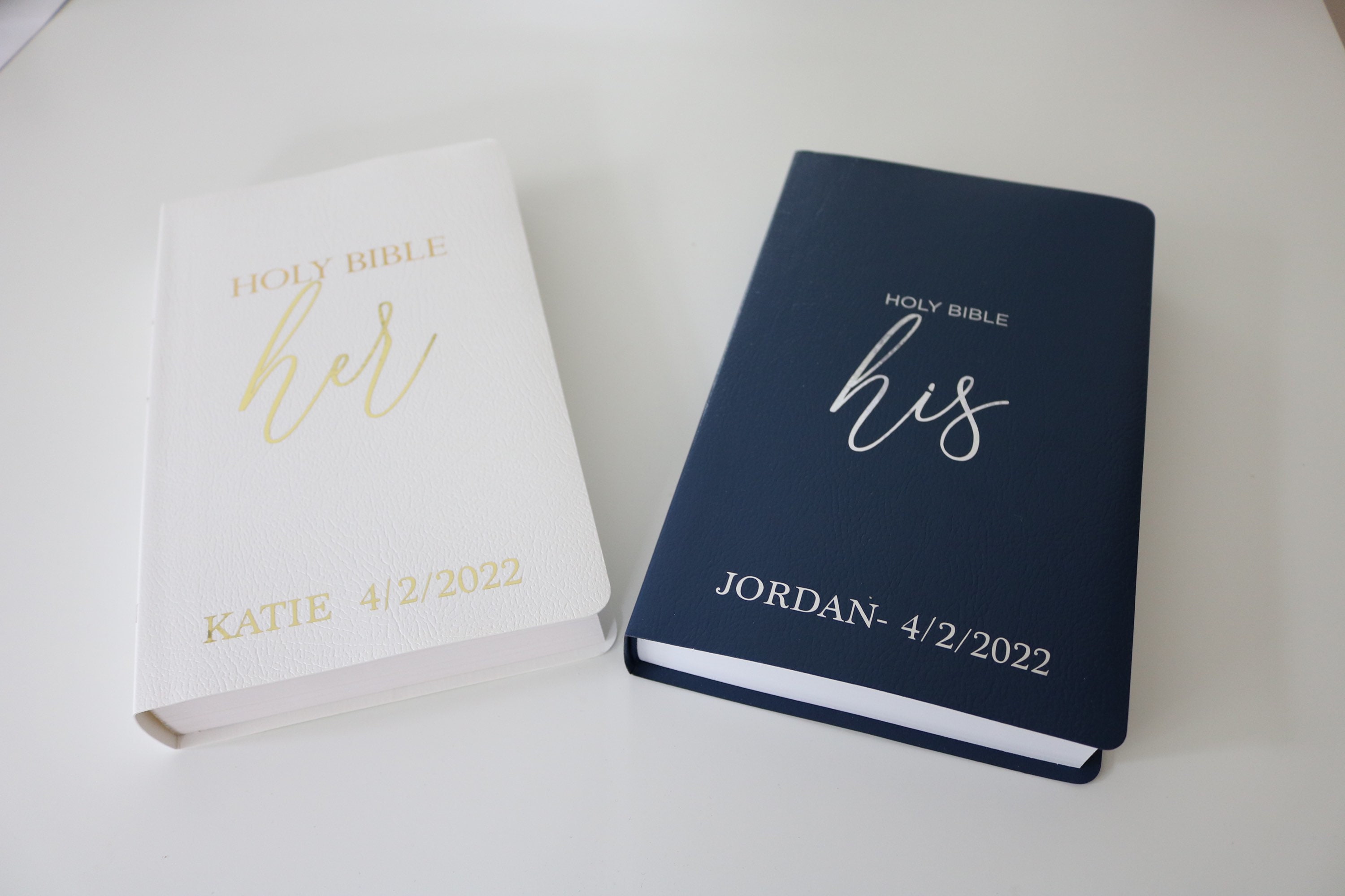 Personalized Bible Custom KJV/NKJV/NIV| Gift Holy Bible| Faux Leather King James Version|Baptisms|Weddings|Christenings|First Holy Communion