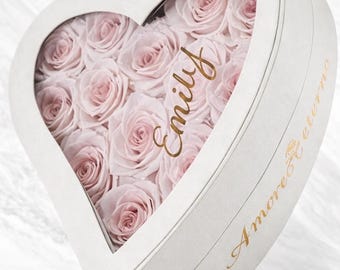 Eternity Rose Box| Forever Rose Box| Personalized Rose Gift Box| Valentines Day| Girlfriend Gifts| Couple gifts| Couples| Mother’s Day