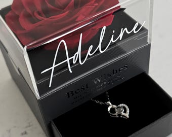 Eternity Rose Box| Forever Rose Box| Personalized Rose Gift Box| Valentines Day| Girlfriend Gifts| Couple gifts| Couples| Mother’s Day