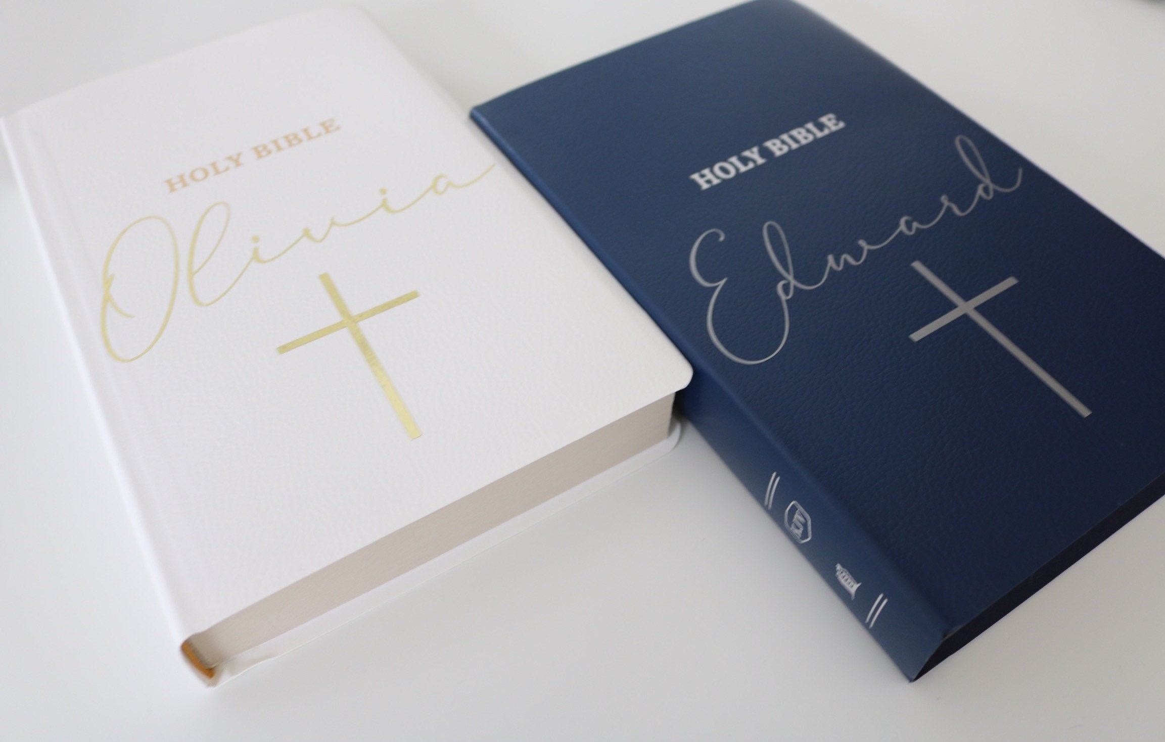 Personalized Bible Custom KJV/NKJV/NIV| Gift Holy Bible| Faux Leather King James Version|Baptisms|Weddings|Christenings|First Holy Communion