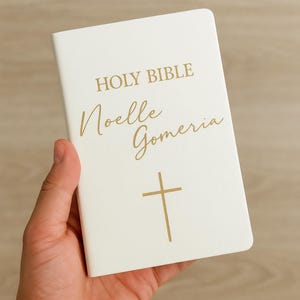 Personlig Bibel | Anpassad KJV, NKJV, NIV | Kristen gåva, bröllop, dop, konfirmation, minnessak | Anpassad Bibel | Bibeln | Engelsk Bibel bild 4