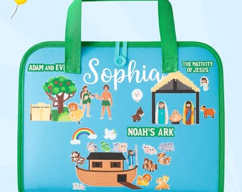 Custom Portable Felt Bible Story Board Set — 6-Pack Religious Learning Kit for Kids | Early Education, Classroom & Travel Storytelling Gift