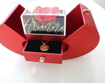 Eternity Rose| Forever Rose| Personalized Rose Gift Box| Gifts for Mon| Girlfriend Gifts| Couple gifts| Couples| Mother’s Day