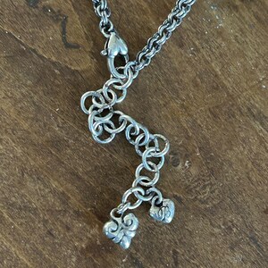 Brighton chain necklace with filigree ball silver tone bild 3