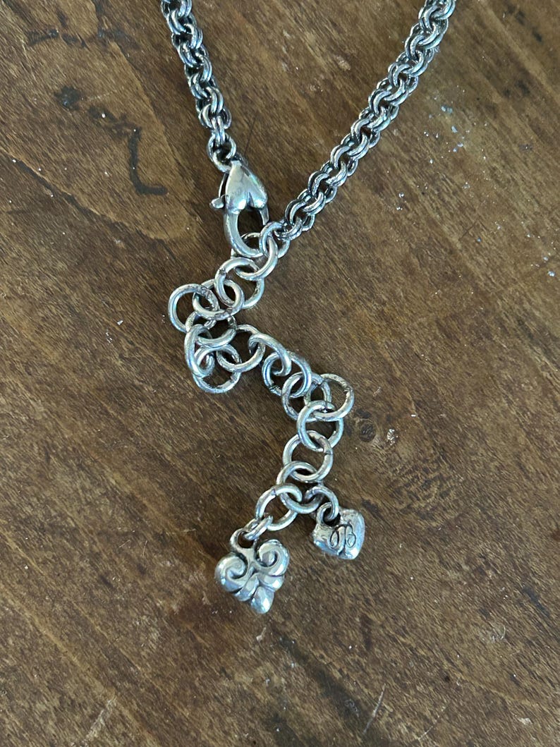 Brighton chain necklace with filigree ball silver tone bild 3