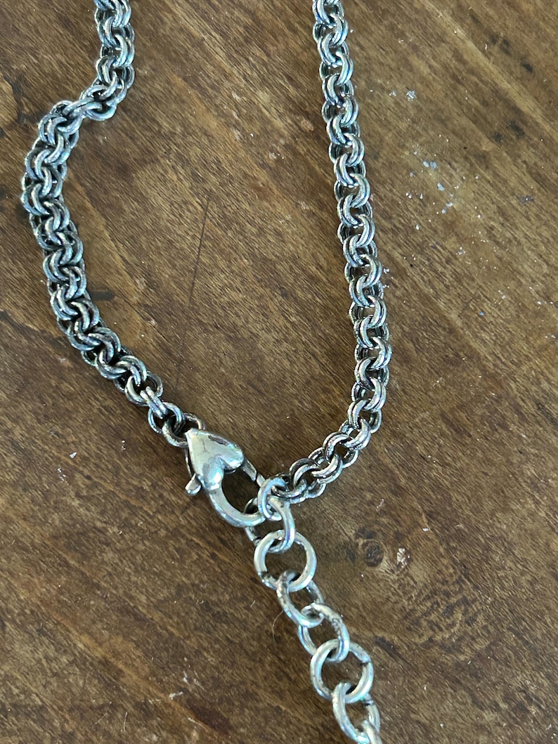 Brighton chain necklace with filigree ball silver tone bild 2