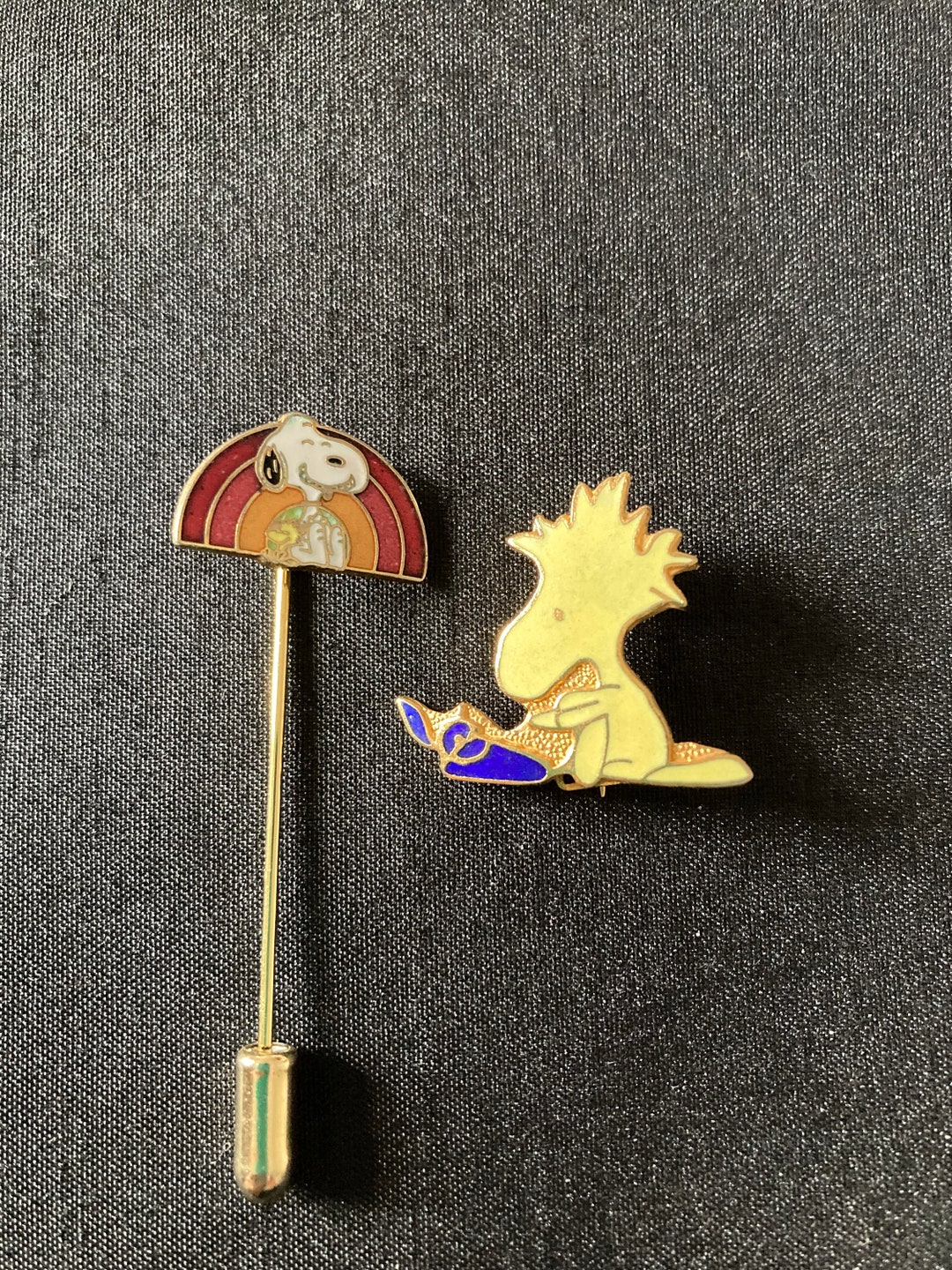 Snoopy and Woodstock Cloisonné Pins - Etsy