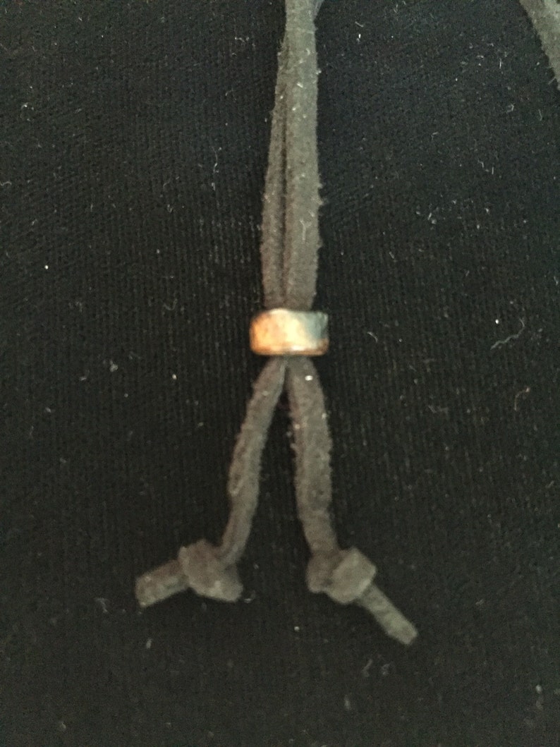 Handcrafted resin pendant suede adjustable necklace hecho en Colombia modern tree design
