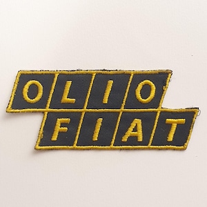 Patch vintage lubricant engine oil patch OIL FIAT automobilia vintage 70s-80s / workshop motorsport automotive mechanic