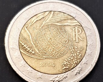 2 euro commemorative coin - Italian Republic 2004 fiftieth anniversary of the World Food Programme