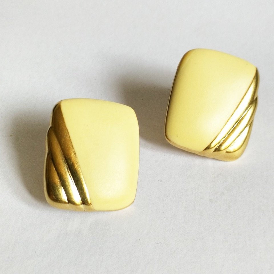 Orecchini Pendenti A Nodo Placcato Oro - Eleganti A Clip, Da Donna, Vintage - Dimensioni 1,9x2,9 Cm - Ipoallergenici, Senza Piombo E Nichel
