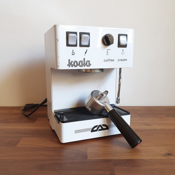 Electric Machine for Italian Espresso and Cappuccino, Vintage Coffee Maker  From the 80s and 90s Made in Italy Koala Coffee Cream 