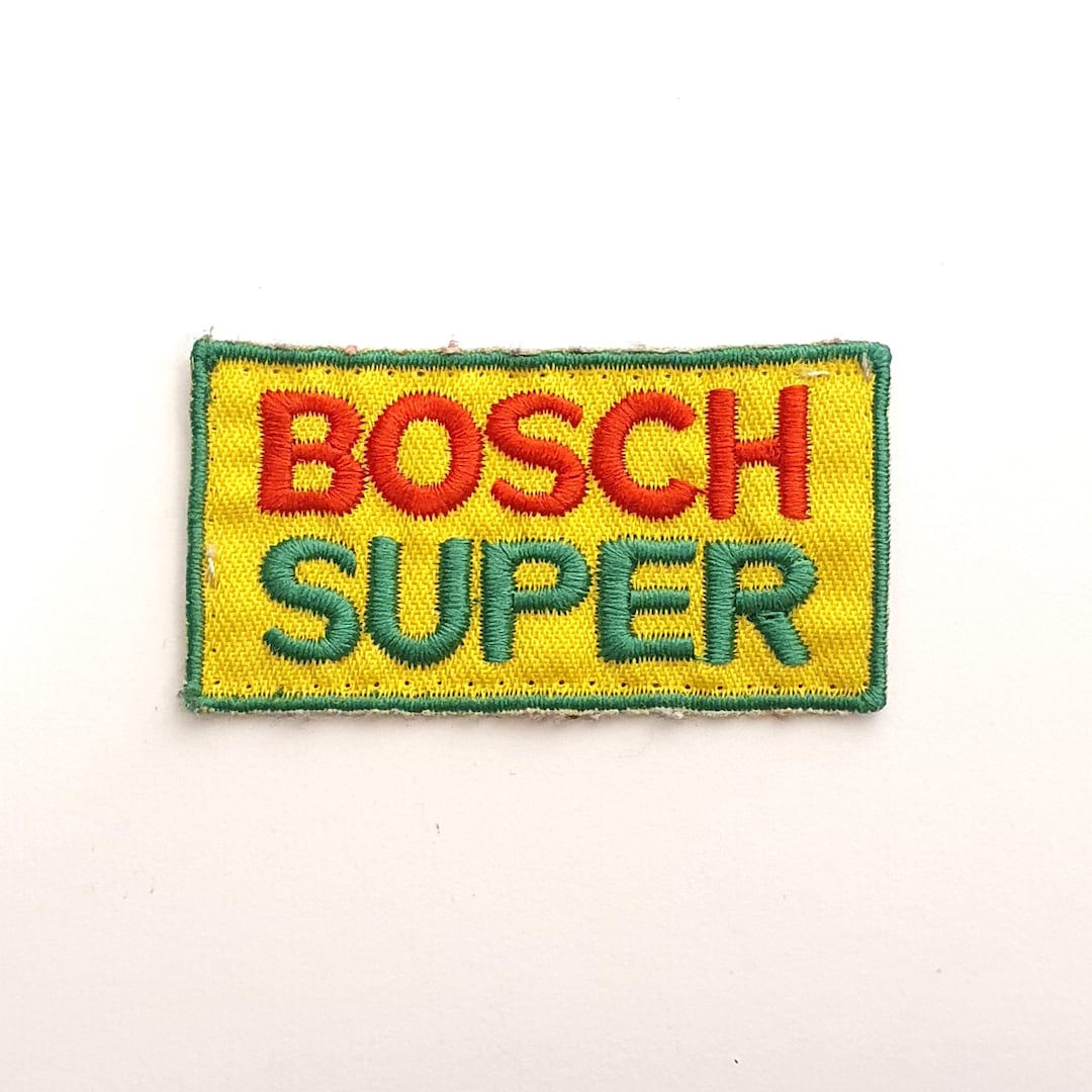 Patch Patch Vintage Bosch Super Spark Plugs Automobilia Vintage 80s ...