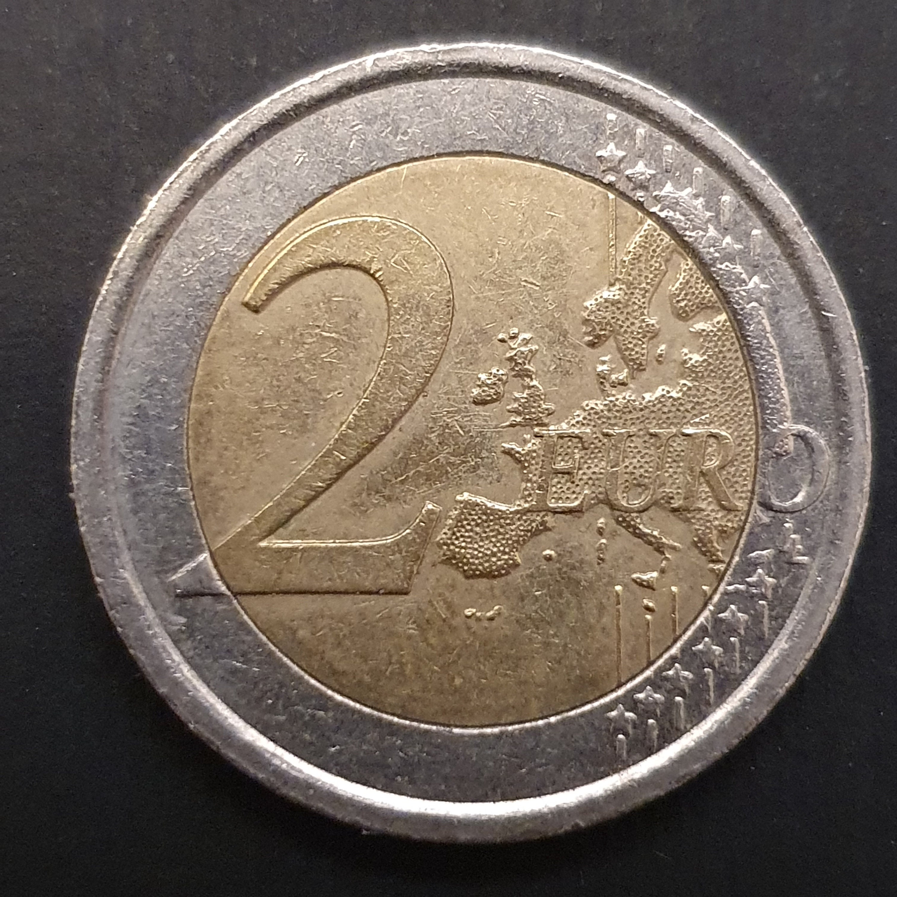 Commemorative 2 Euro Coin Italian Republic 2012 10th Anniversary of Euro  Banknotes and Coins 