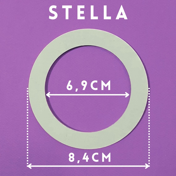 Stella Lot De 3 Joints En Caoutchouc Pour Cafetière Italienne 1 Tasse – Diamètre 30,5 X 40,7 X 3 Mm