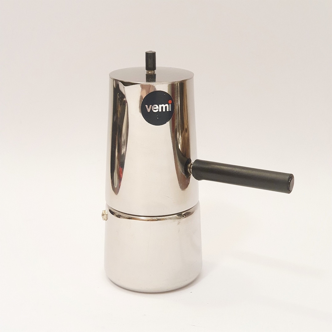 Vemi Machine Vemi Coffee Maker Vinatge 80s in Stainless Beech