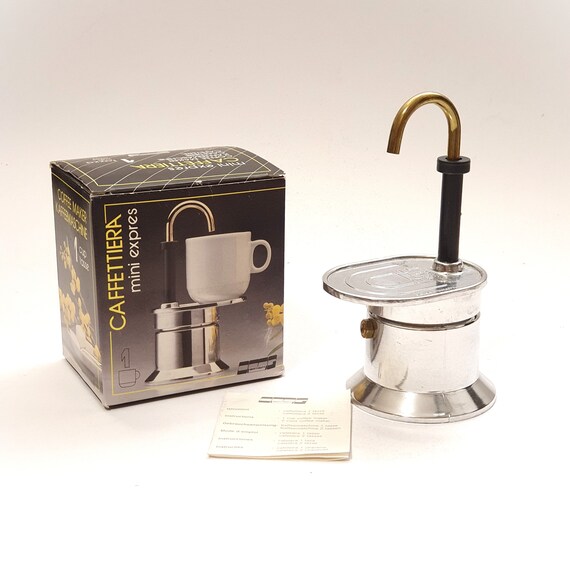 Small Vintage Italian Aluminum Coffee Maker mini Express OMG Design Bialetti Moka Espresso Coffee 1 Cup Etsy Canada