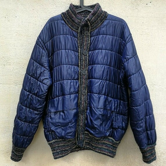 Vintage 80s yellowed Missoni bomber jacket double fac… - Gem