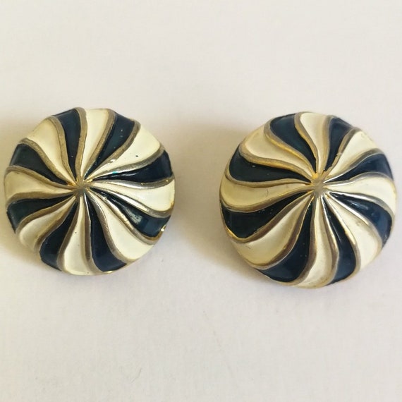 Valentino Garavani circular clip earrings, vintage