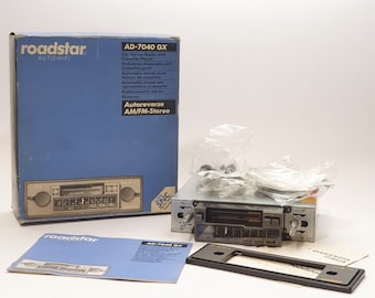 Roadstar AD-7040 GX Car Radio 1 DIN Hi-Fi Vintage Cassette Player