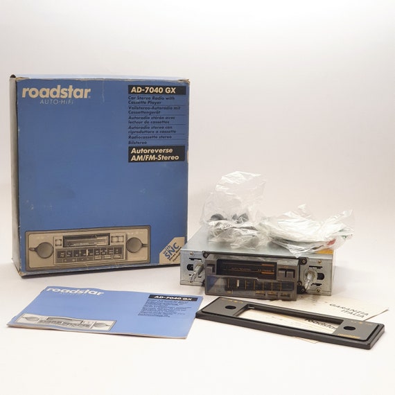 Roadstar AD-7040 GX Car Radio 1 DIN Hi-fi Vintage Cassette Player 