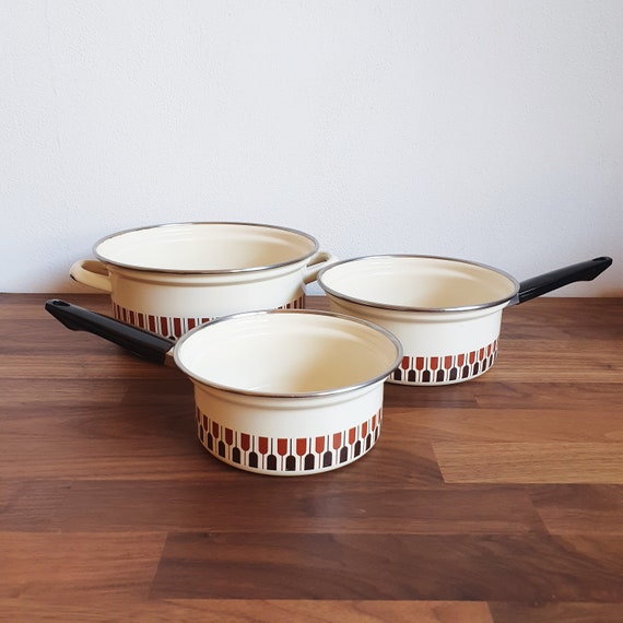Vitrinor A03-JG05C2 - Set di 5 pentole saltate bordeaux induzione