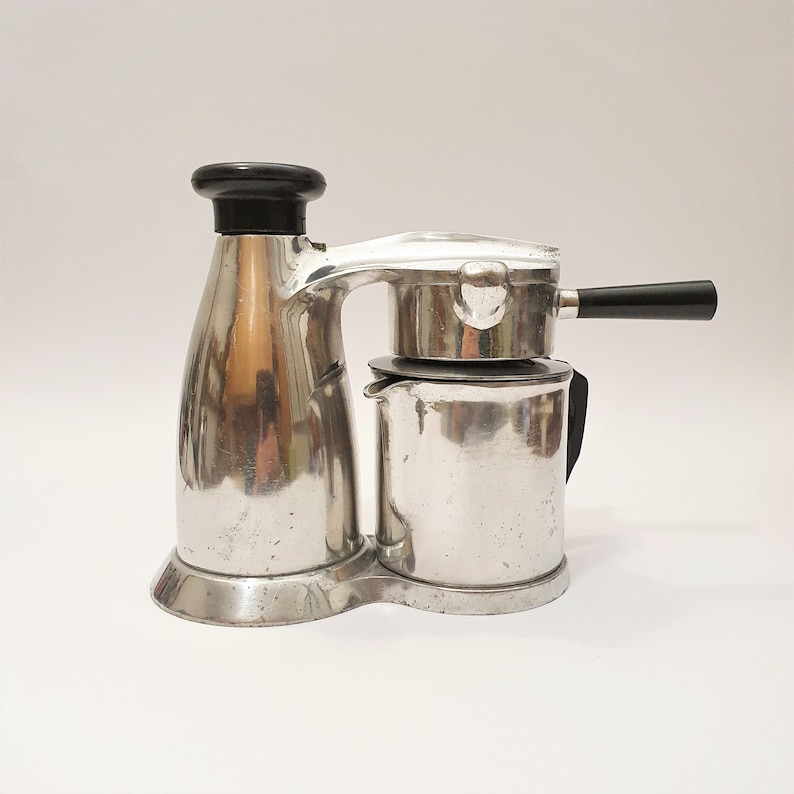 Cafetera italiana vintage Vesuviana O.M.G. patente | Etsy España