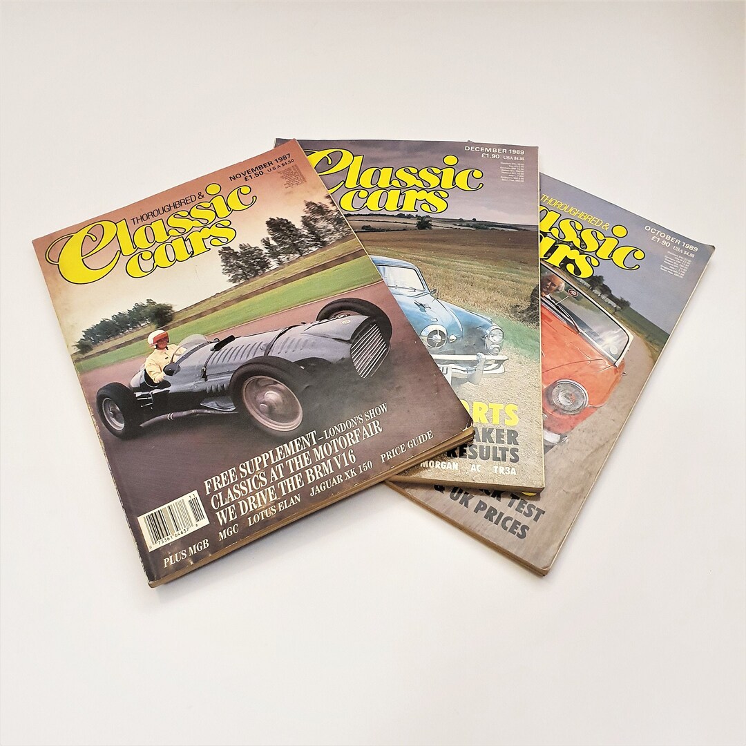 British Vintage Magazines thoroughbred & Classic Cars Monthly Classic