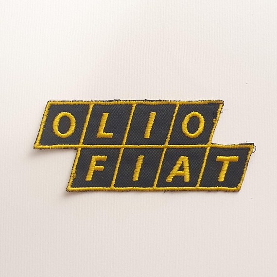 Patch vintage lubricant engine oil patch OIL FIAT… - image 1